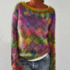 Lina | Farbenfroher & stylischer O-Ausschnitt-Pullover